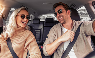 couple in car